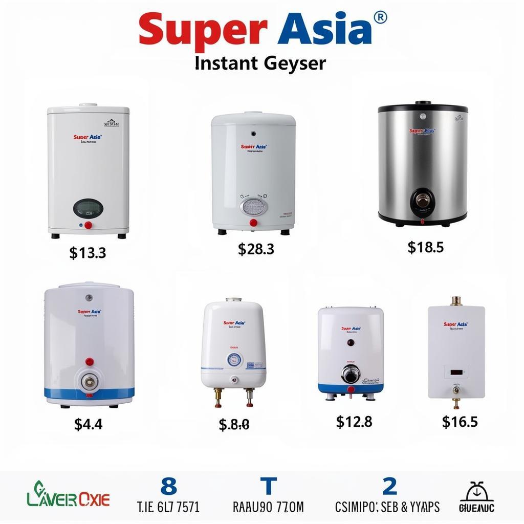 Super Asia Instant Geyser Models in Pakistan