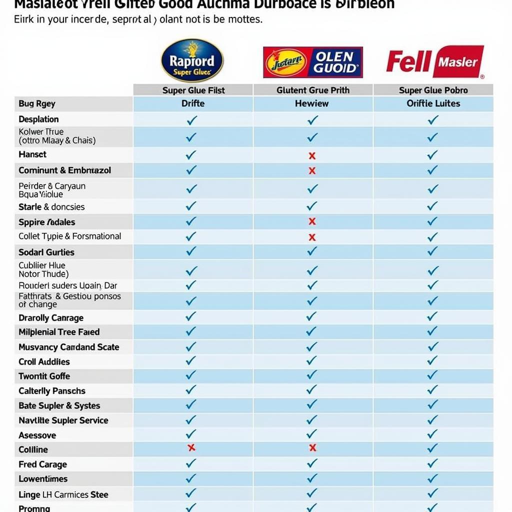 Super Glue Brand Comparison in Pakistan