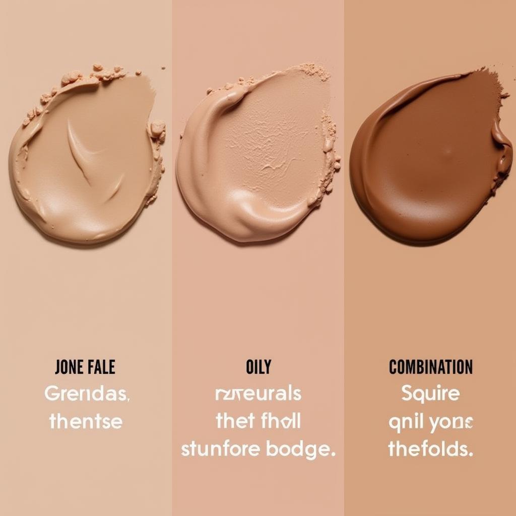 Sweet Face Foundation for Different Skin Types