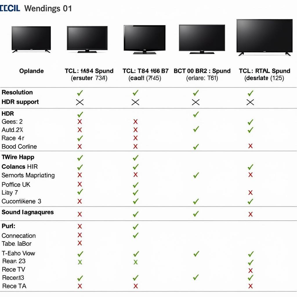 TCL 32 Inch Smart TV Feature Comparison