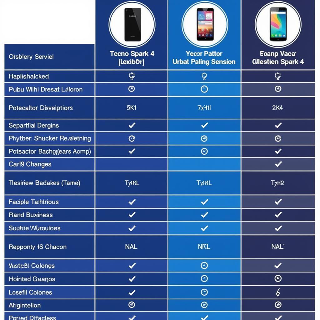 Tecno Spark 4 Comparison Chart