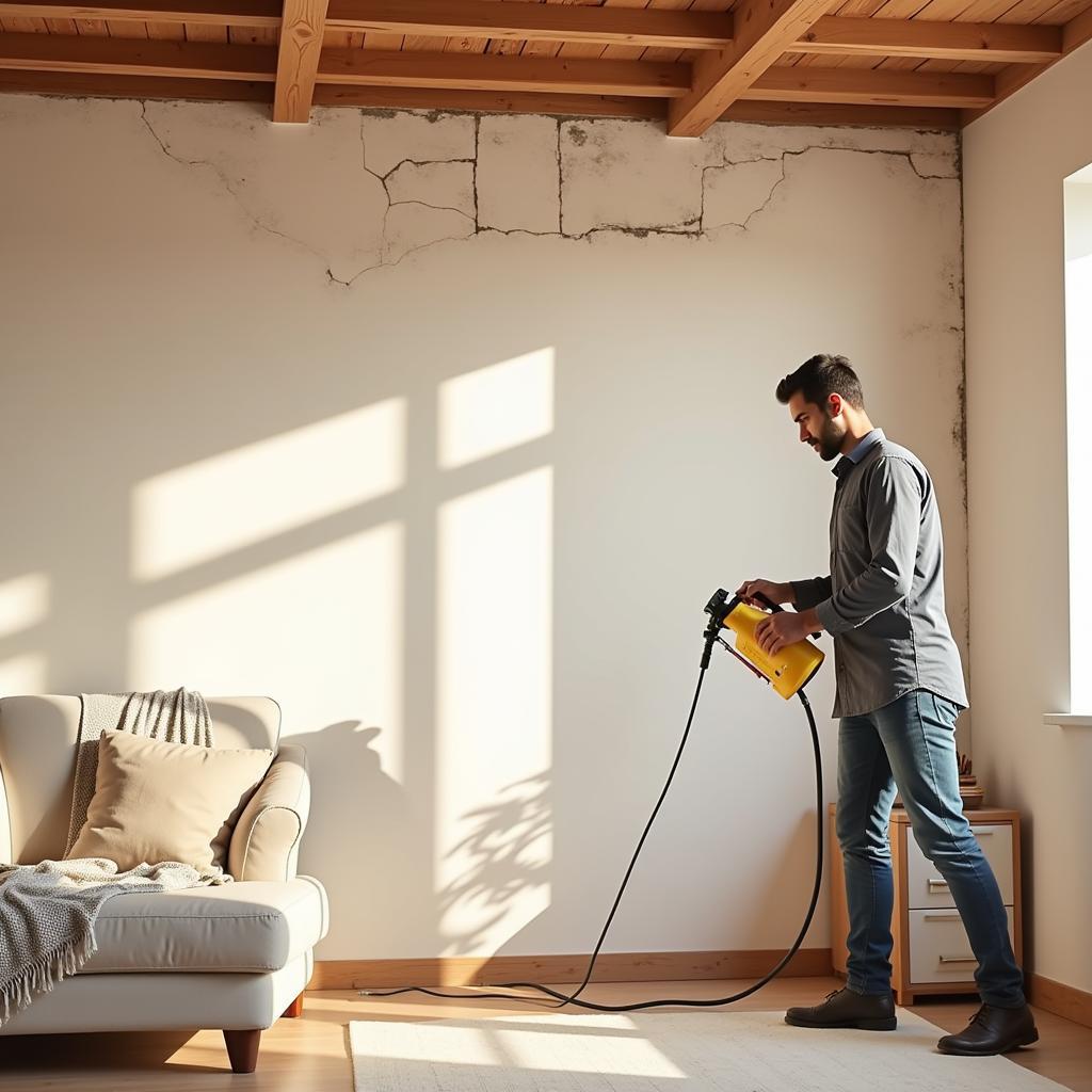 Applying Termite Spray in Pakistan