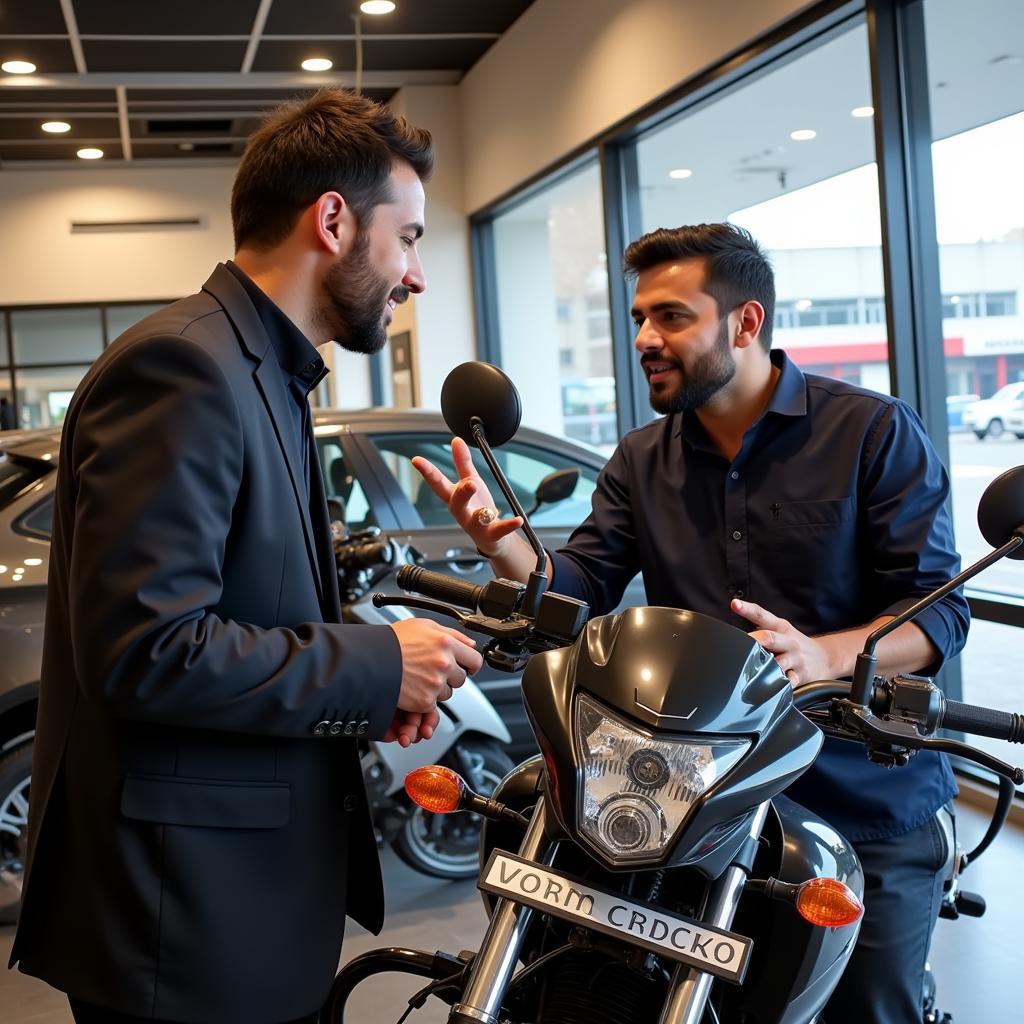 Negotiating the Price of a 150cc Bike in a Pakistani Dealership