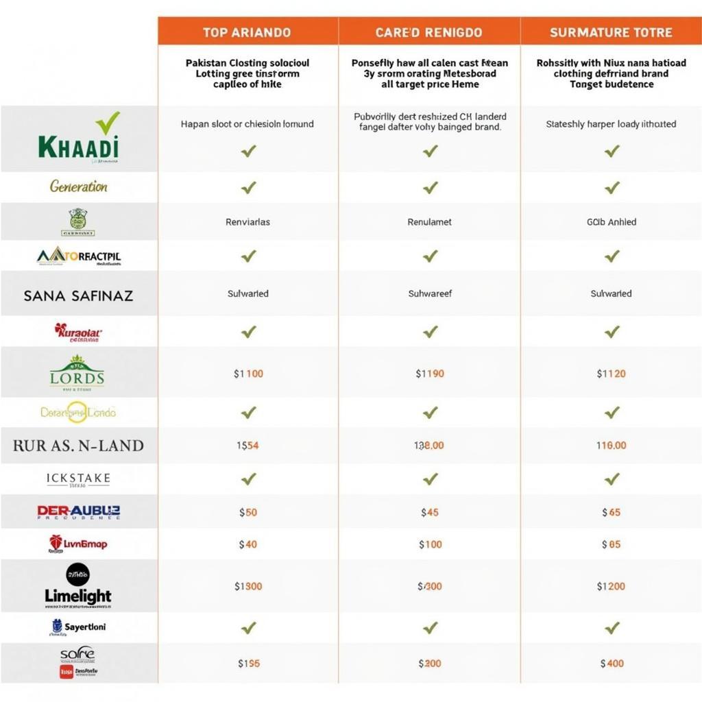 Comparison of Top Pakistani Clothing Brands