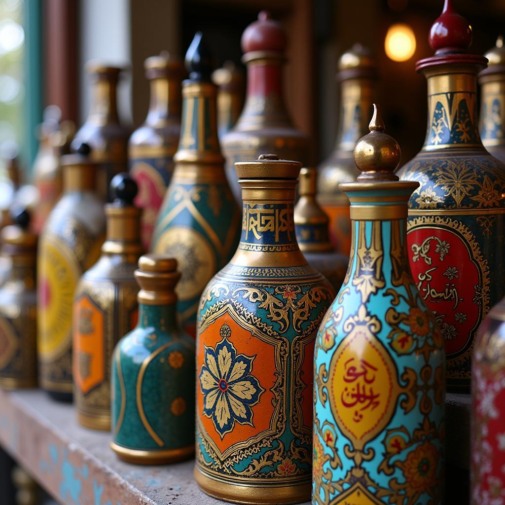 Traditional Attar Bottles in Pakistan