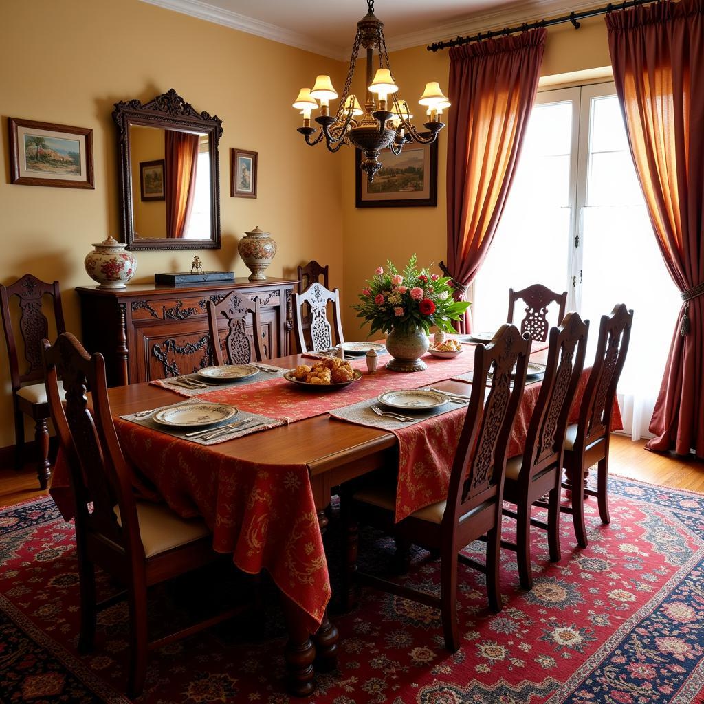 Traditional Pakistani Dining Table