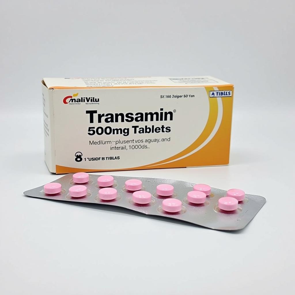 Transamin 500mg Packaging and Pricing