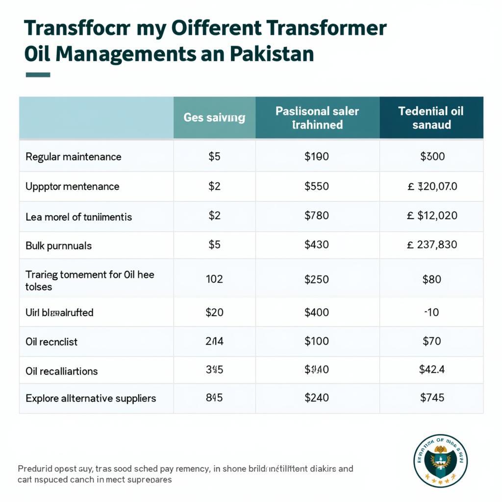 Transformer Oil Cost Management in Pakistan