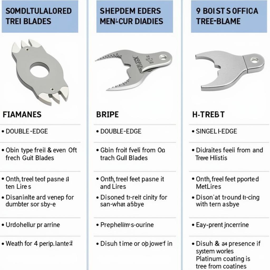 Comparing Different Treet Blade Types Available in Pakistan