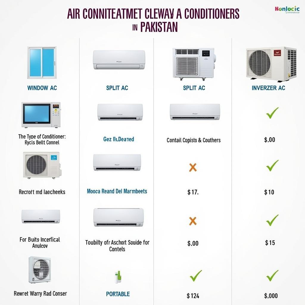 Types of ACs in Pakistan