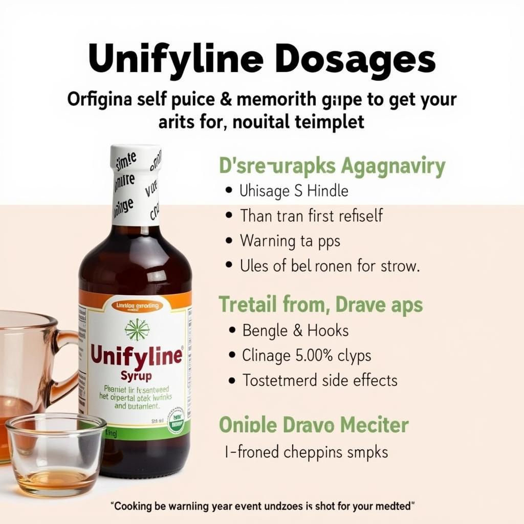 Unifyline Syrup Dosage Information