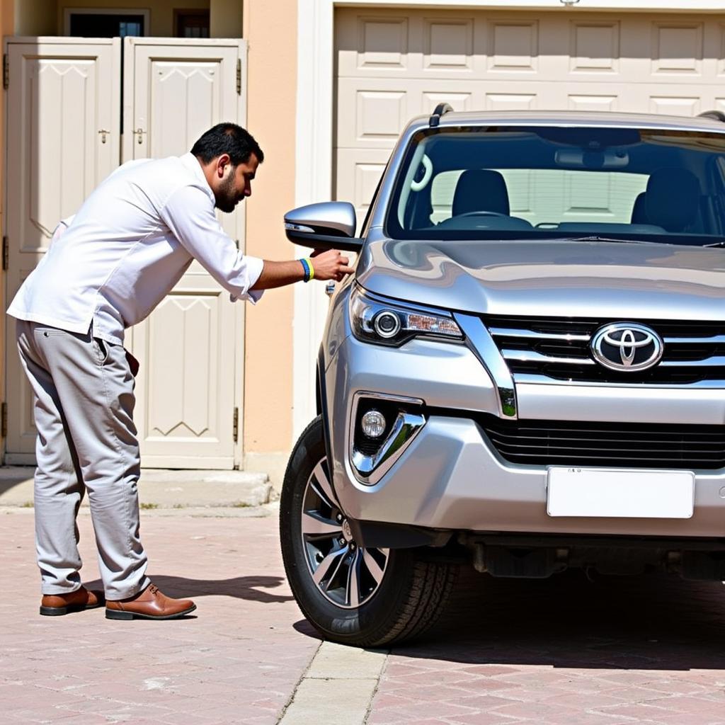 Inspecting a Used Toyota Fortuner 2.7 in Pakistan