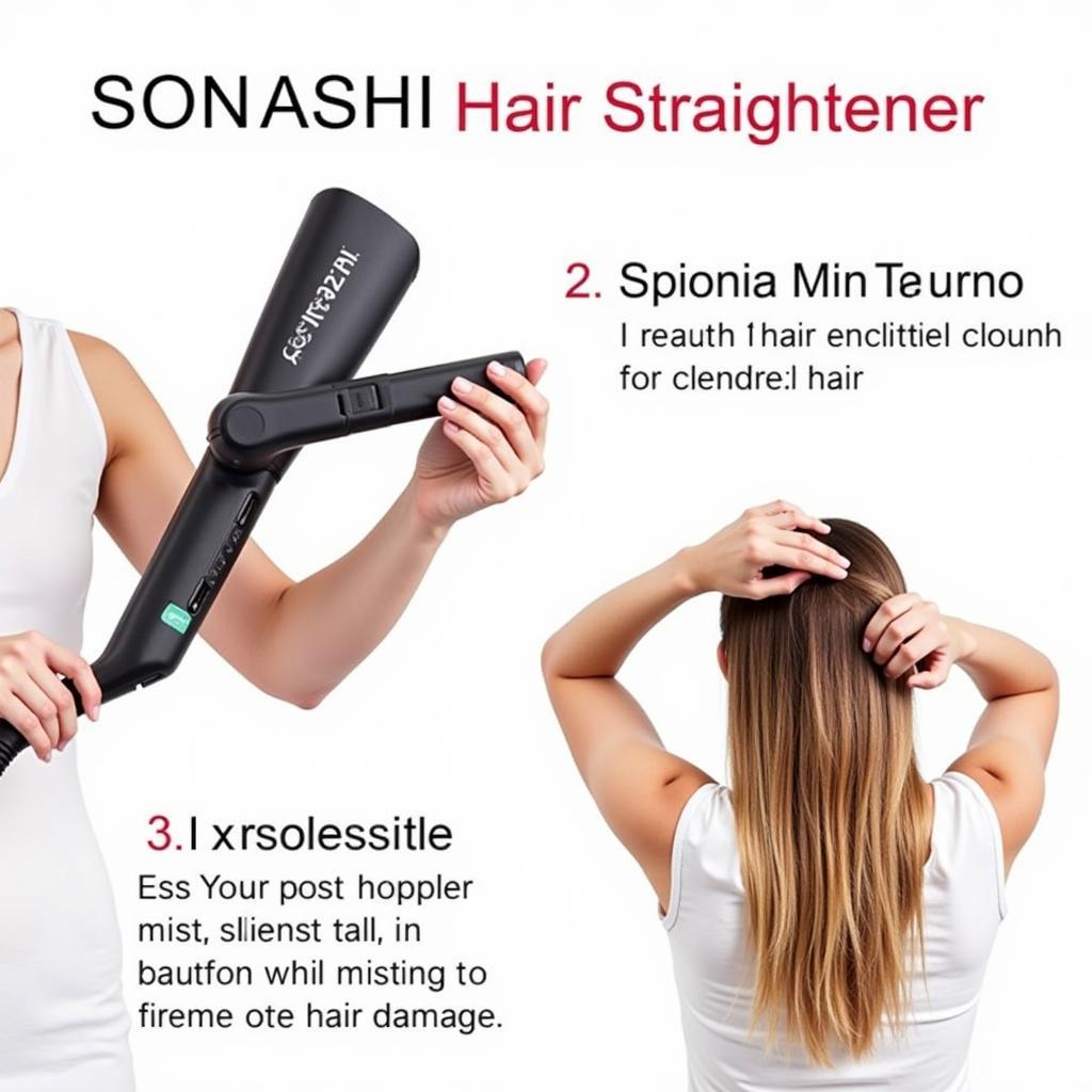 Using a Sonashi Hair Straightener