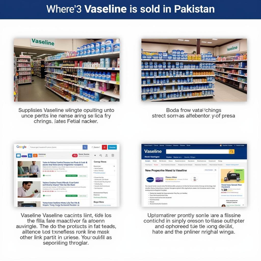 Vaseline Retail Options in Pakistan