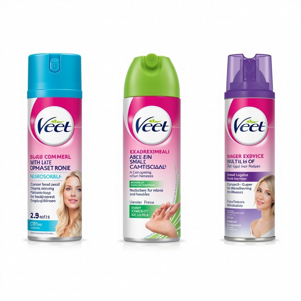 Different Veet Spray Variants in Pakistan