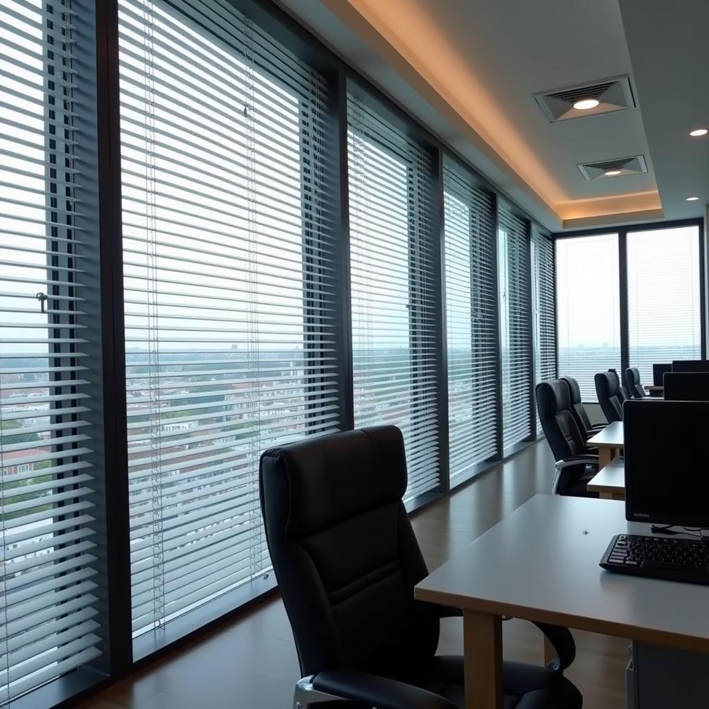 Venetian Blinds in a Pakistani Office Space