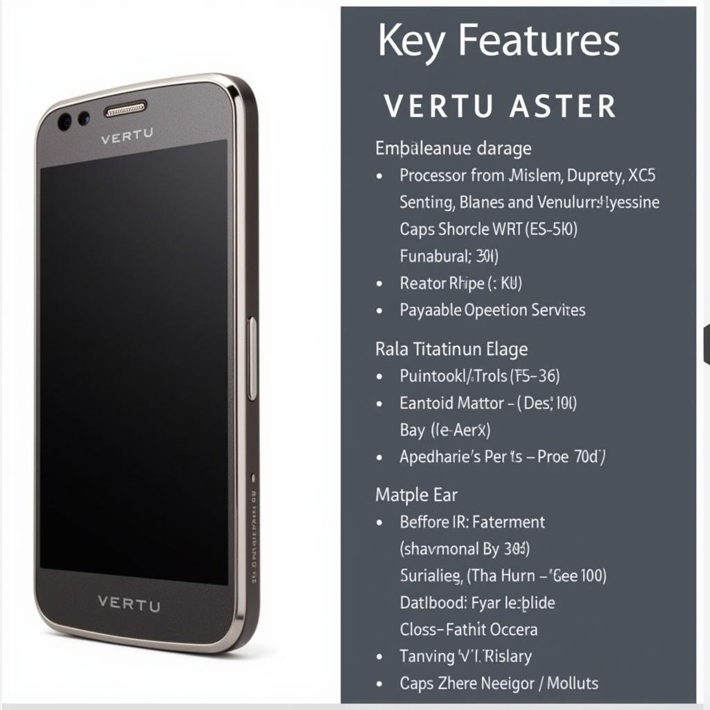 Vertu Aster Features and Specifications