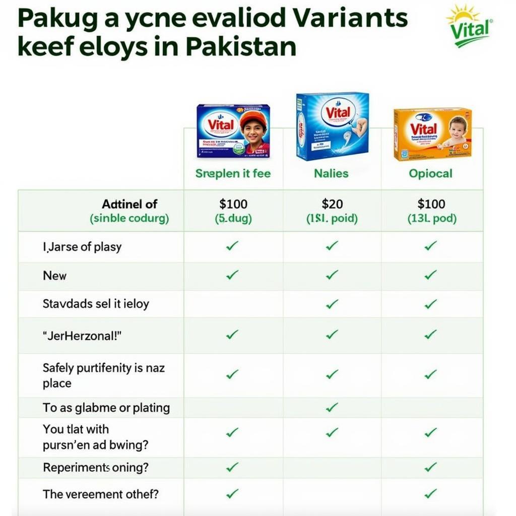 Vital Soap Price Comparison Chart