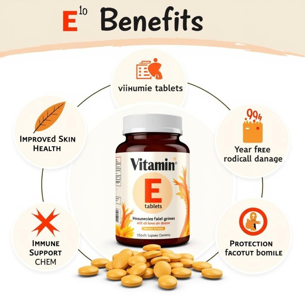 Vitamin E tablets and their benefits for skin and overall health