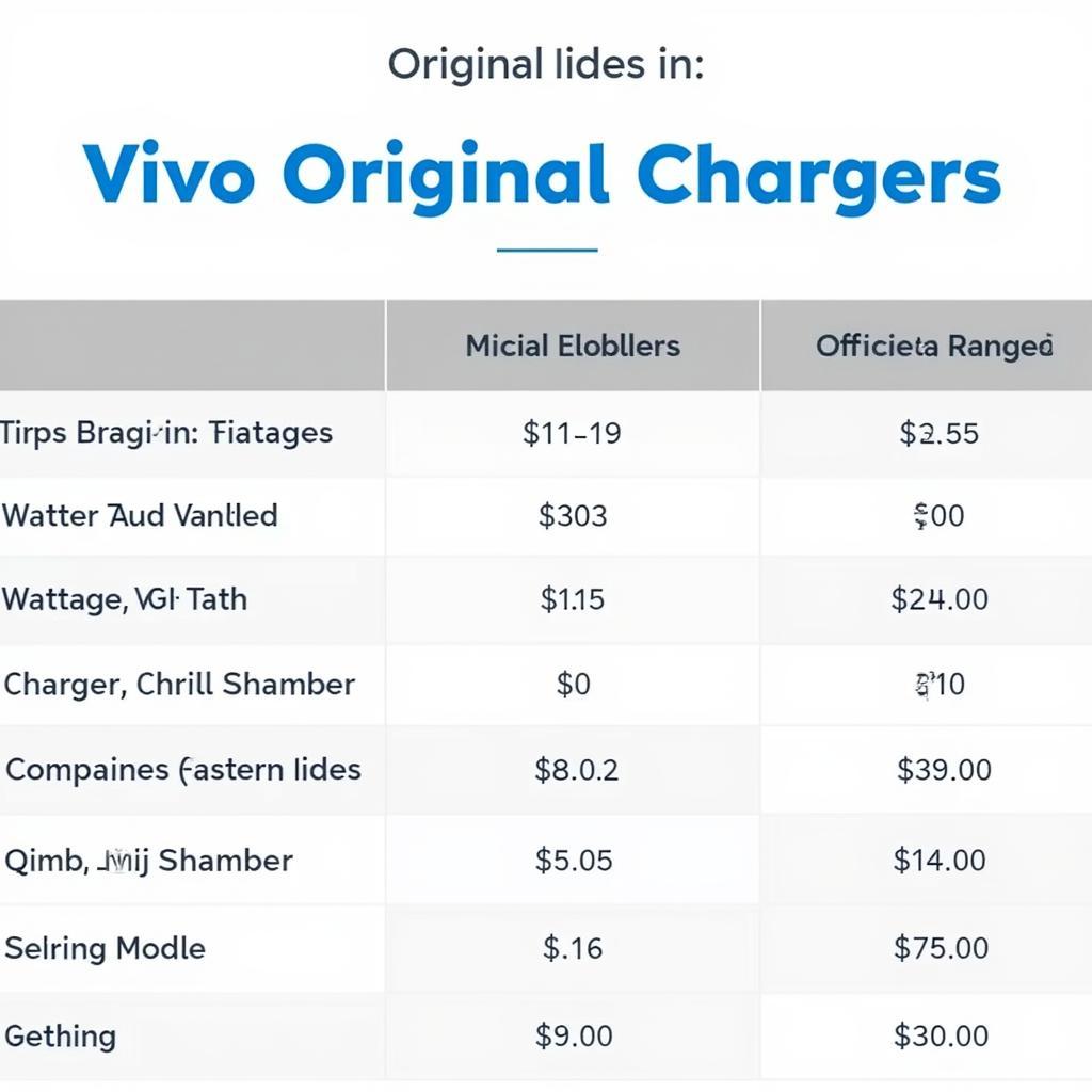 Vivo Charger Price Comparison in Pakistan