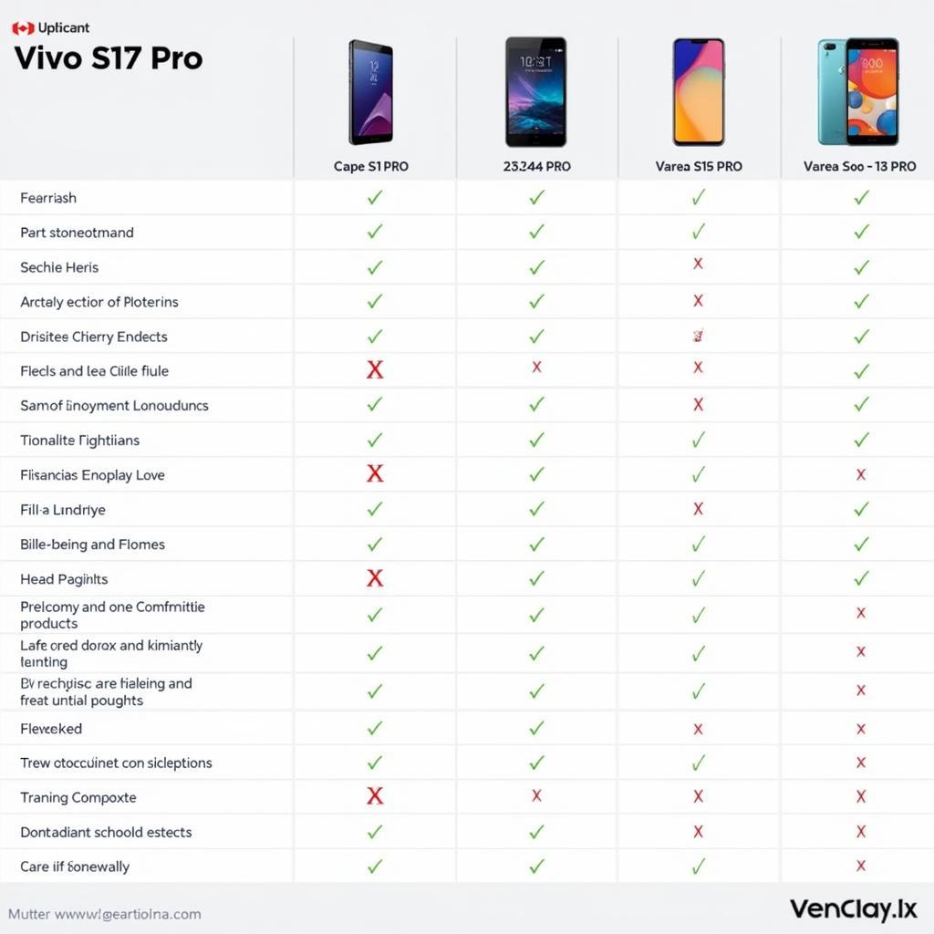 Vivo S17 Pro Competitor Comparison