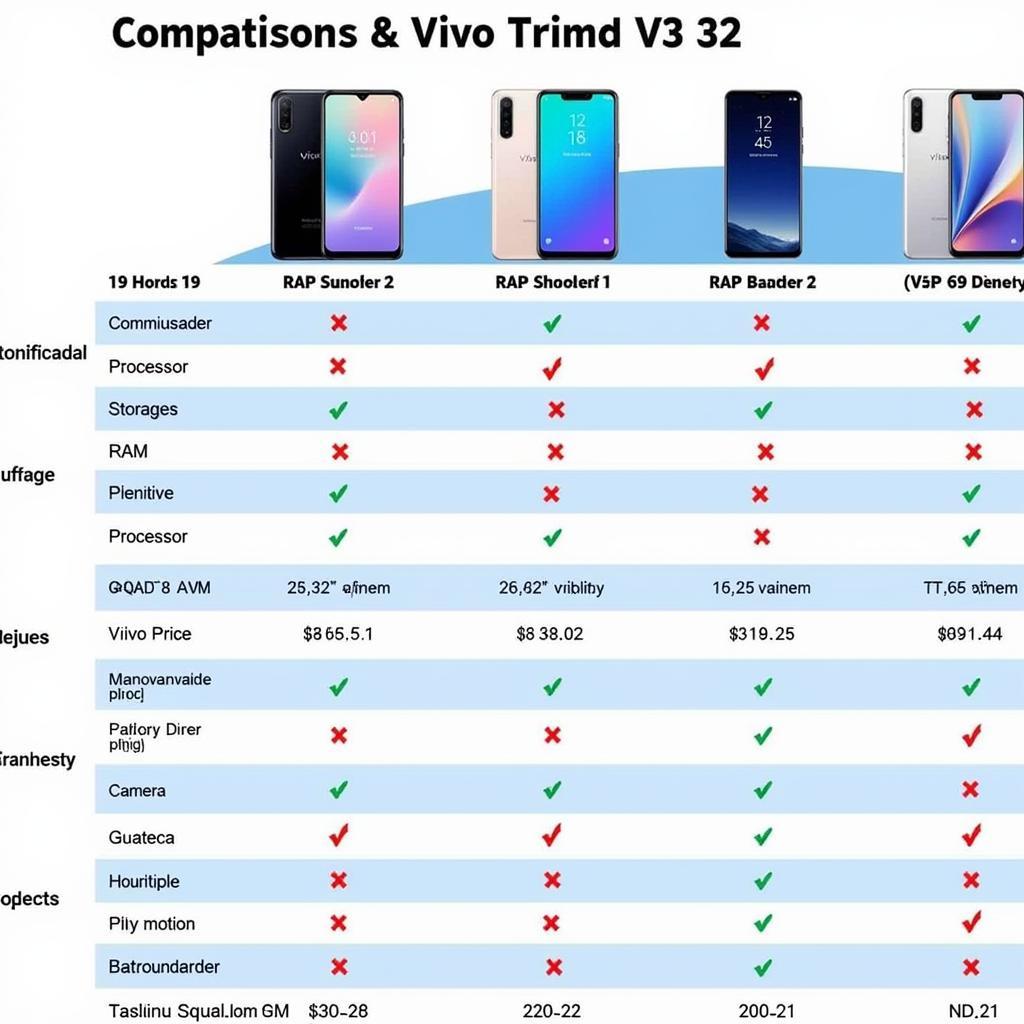 Vivo V3 32 Comparison Chart