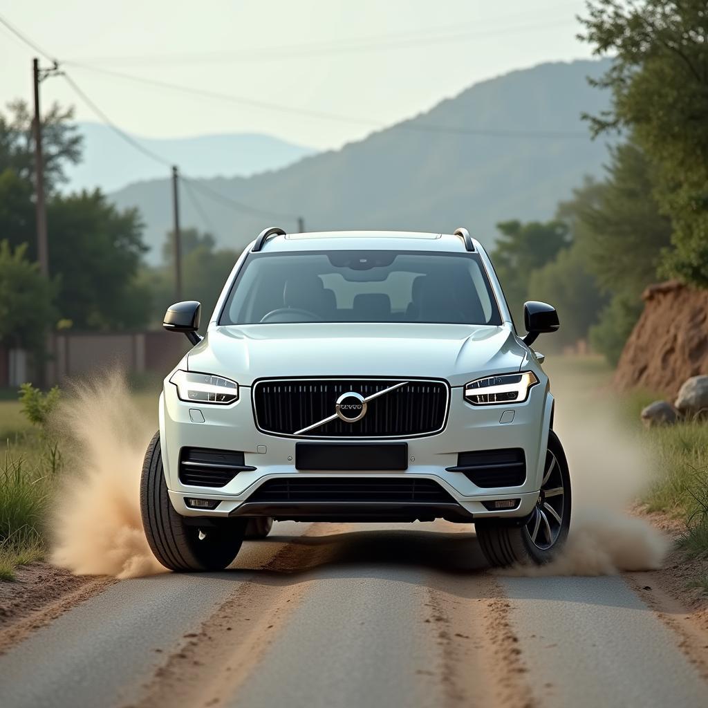 Volvo XC90 on a Pakistani Road