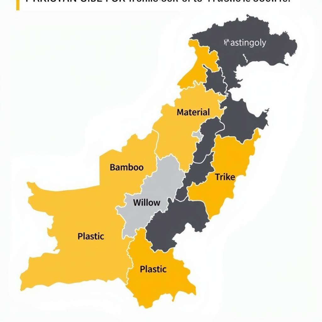 Map of Pakistan Highlighting Wasket Production Regions