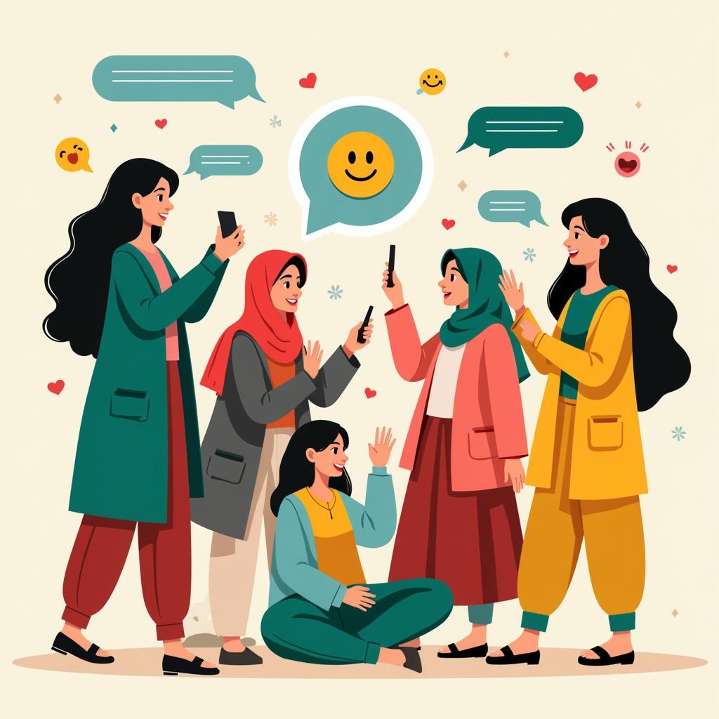 Pakistani Girls Connecting Online via WhatsApp Group