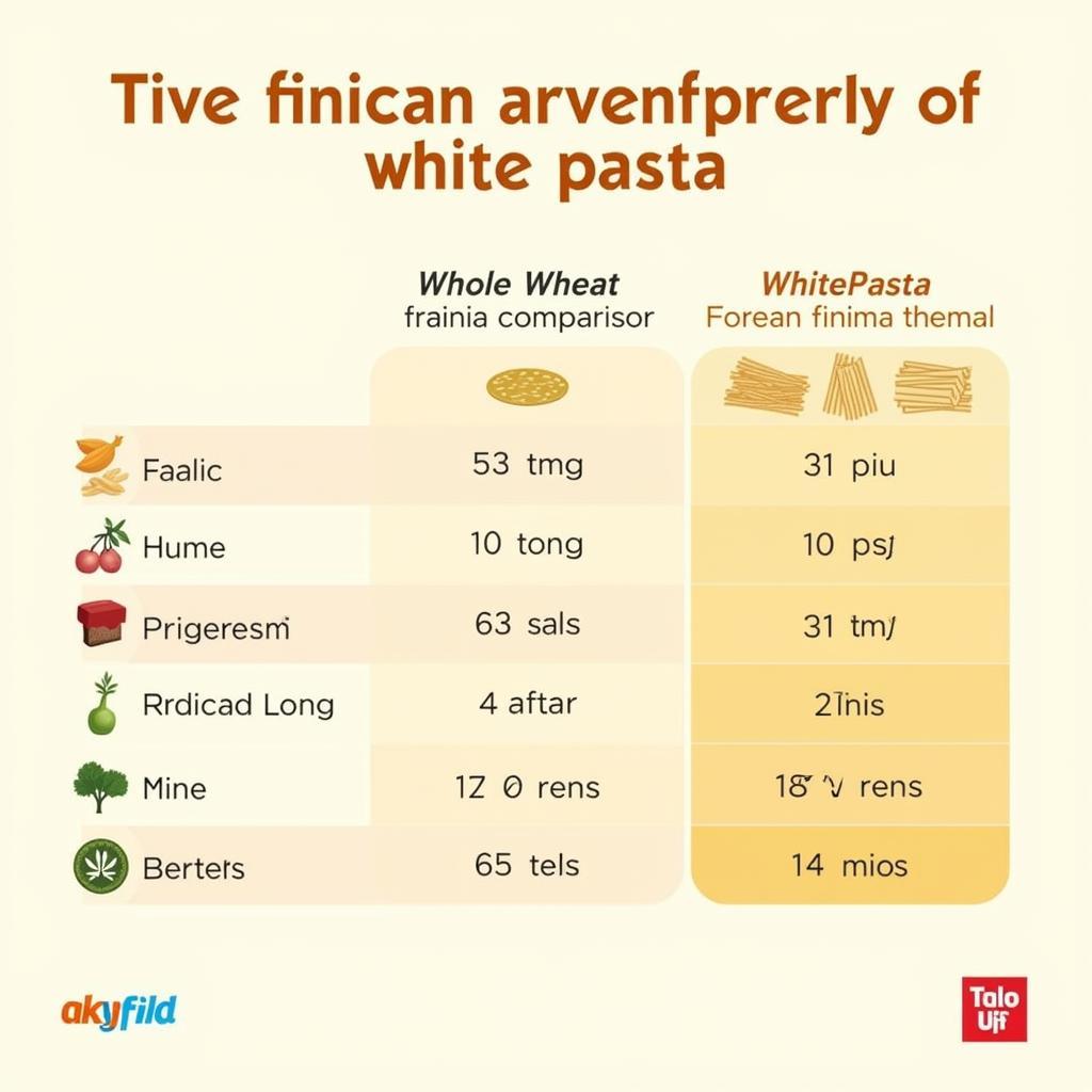 Whole Wheat Pasta vs. White Pasta Nutritional Comparison