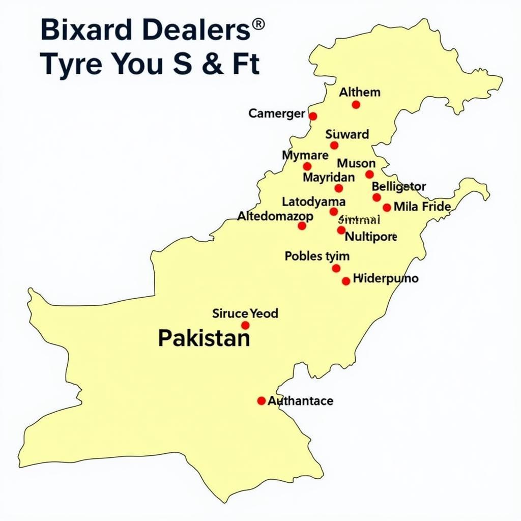 Map of Winda Tyre Dealers in Pakistan