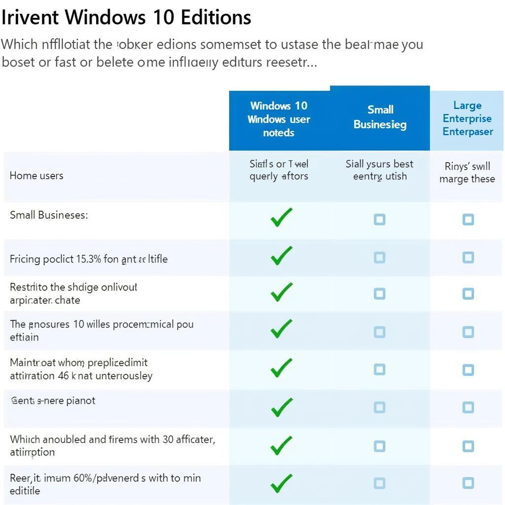 Comparing Windows 10 Editions