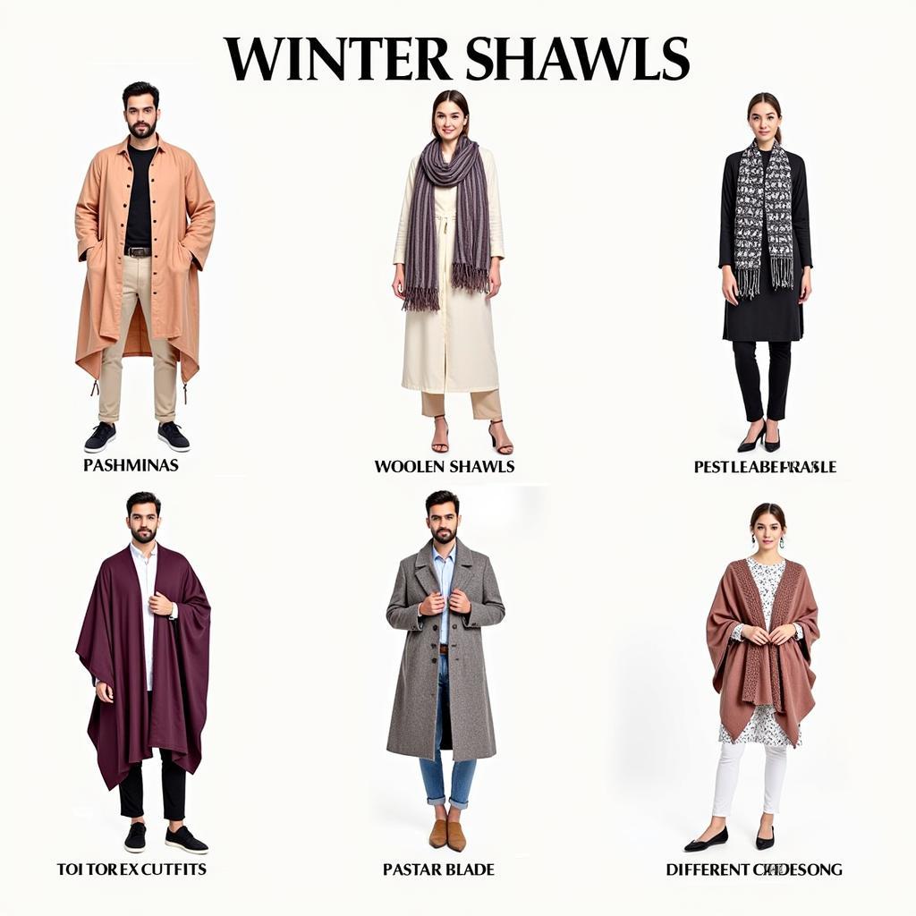 Different Styles of Winter Shawls in Pakistan