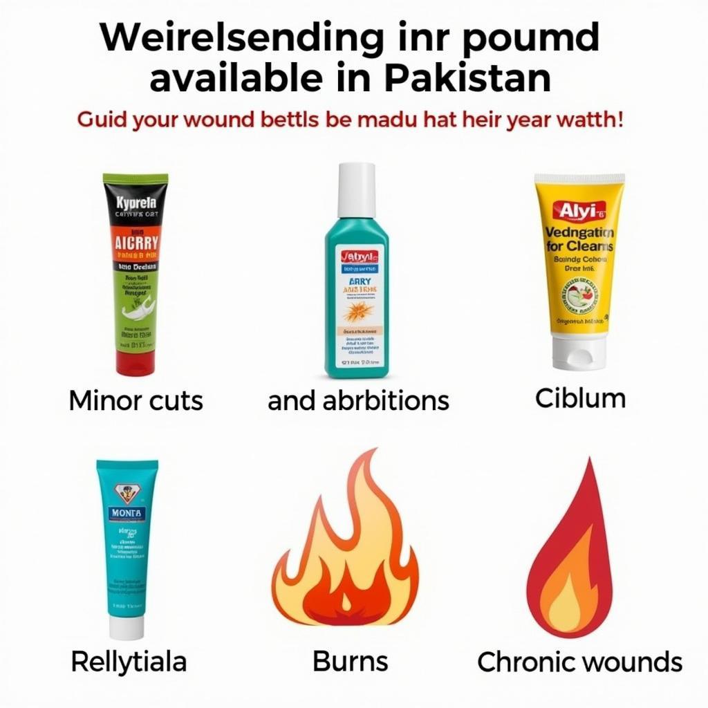 Different types of wound healing creams available in Pakistan