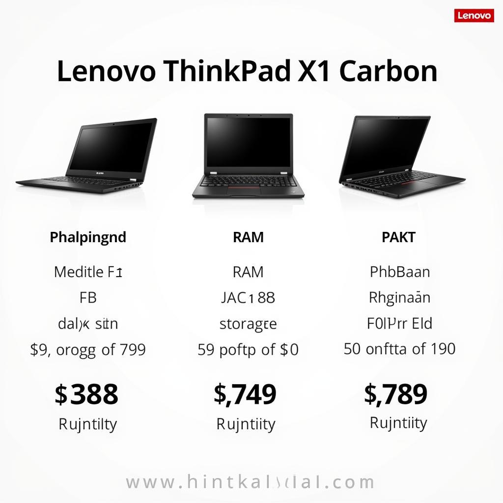 Lenovo ThinkPad X1 Carbon Price Variations in Pakistan