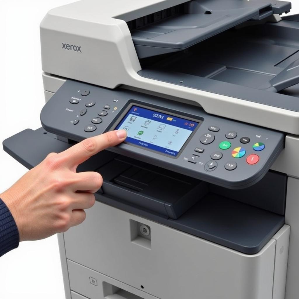 Xerox 5875 Multifunction Printer in Action