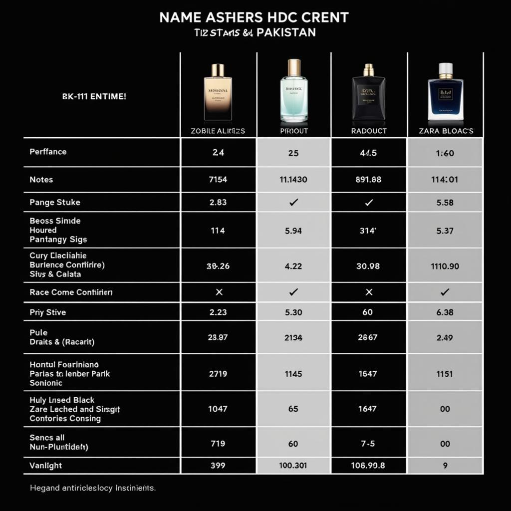 Zara Black Perfume Comparison