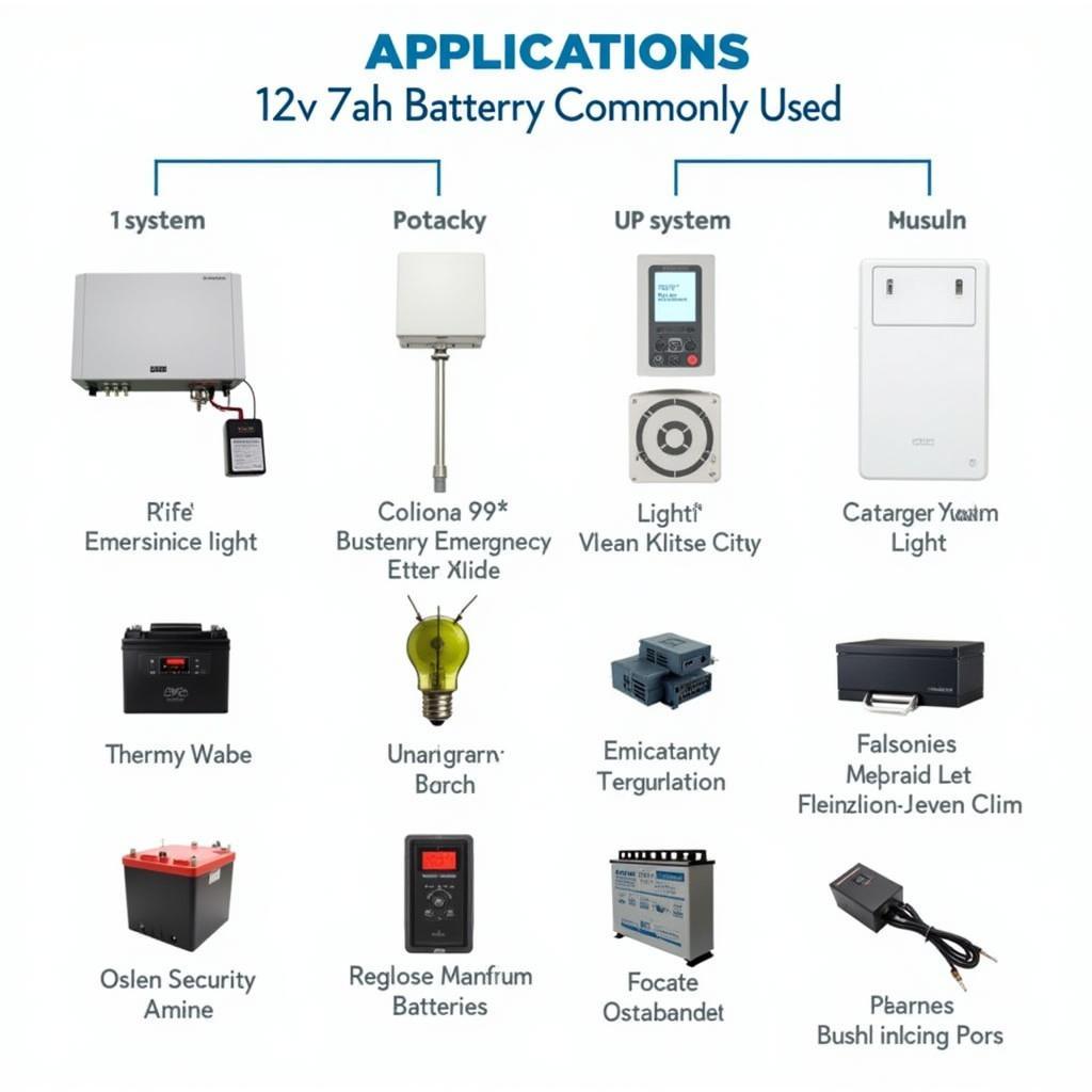 Common applications of 12v 7ah batteries