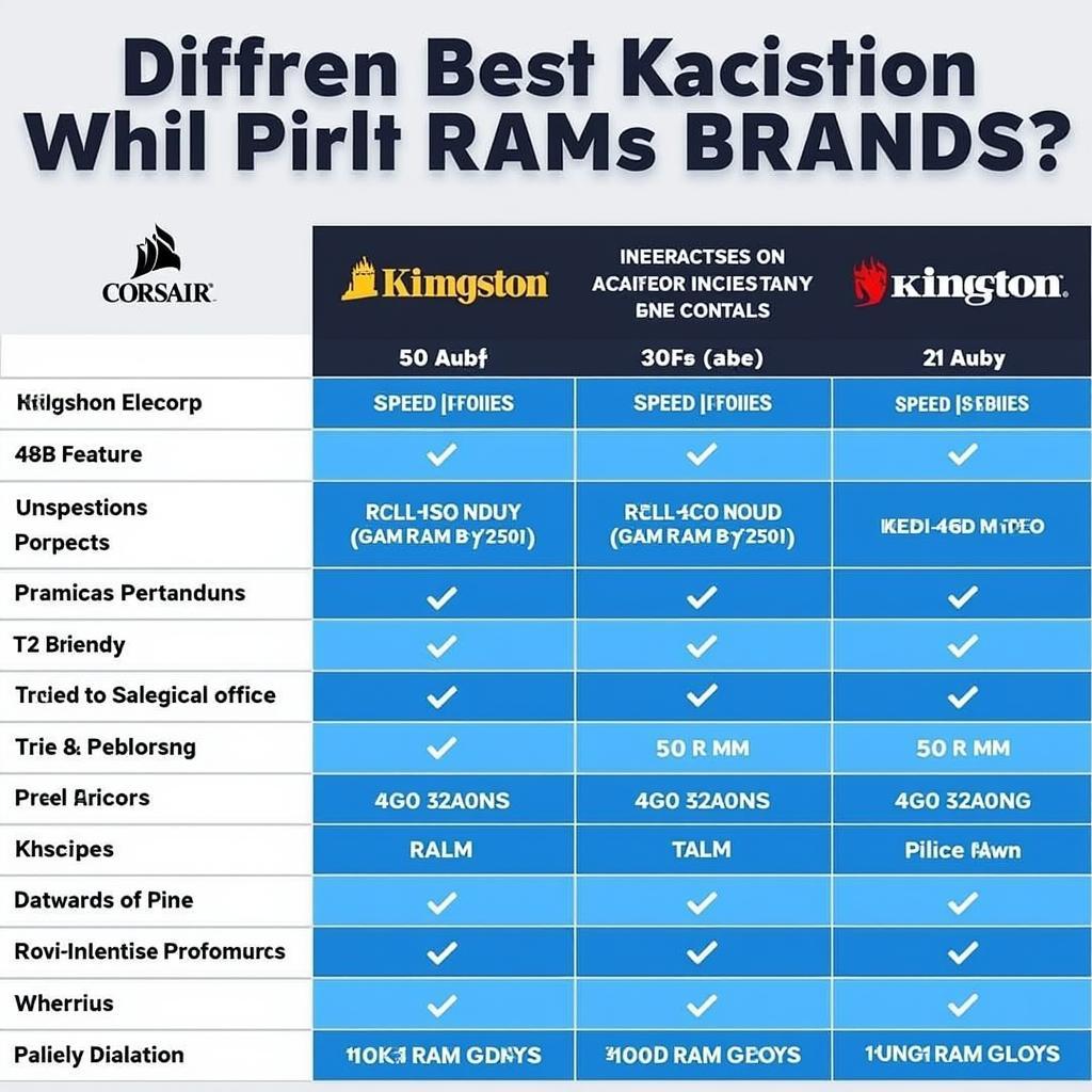 Comparing Popular 16GB RAM Brands