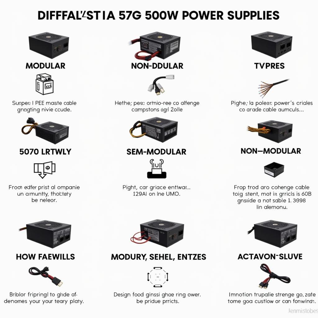 Different Types of 500W PSUs