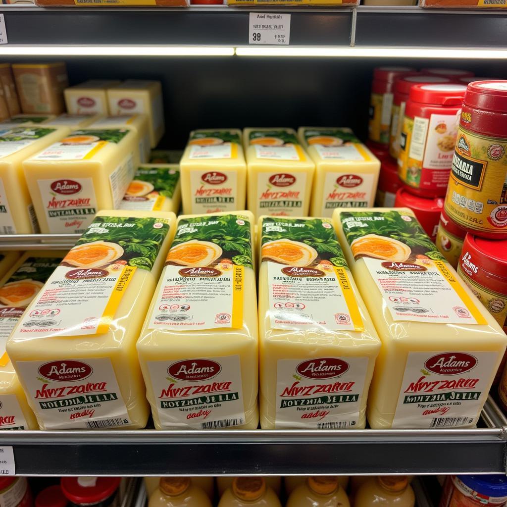 Adams Mozzarella Cheese 2kg in a Pakistani Market