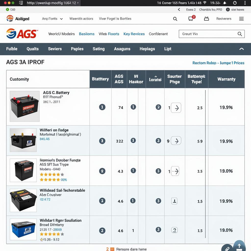 AGS Battery Price Comparison in Pakistan