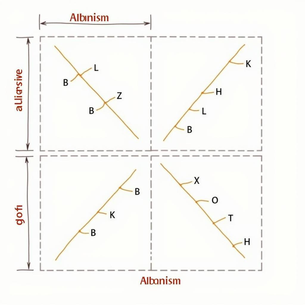 Diagram illustrating the inheritance pattern of albinism