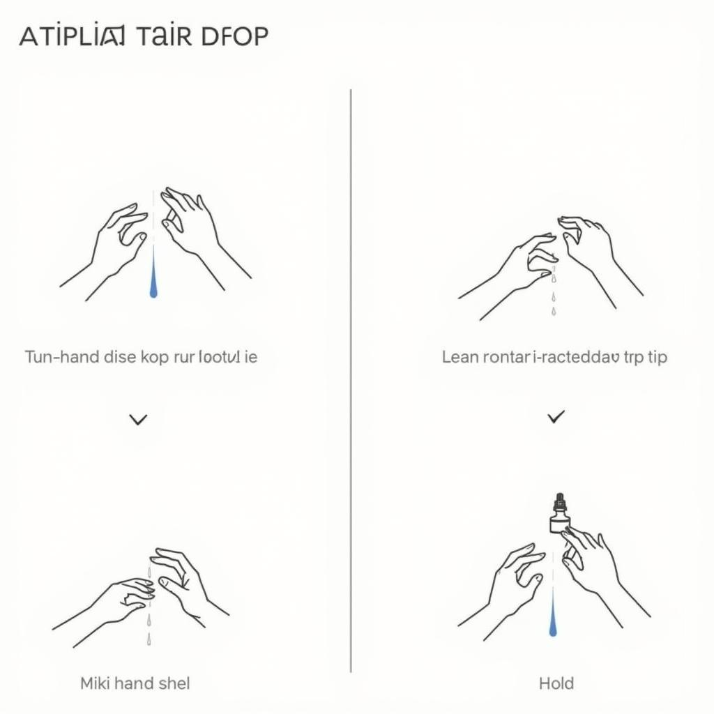 Applying artificial tear drops correctly