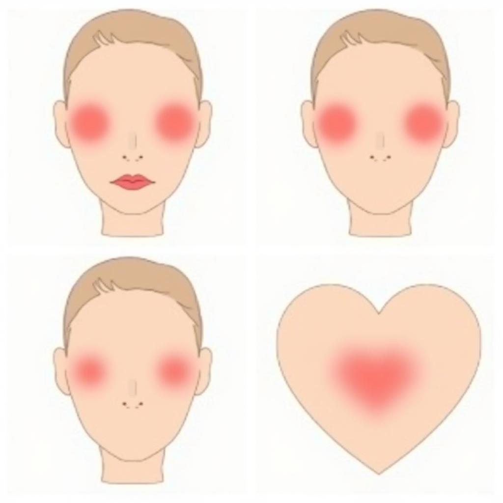 Applying Blush on Different Face Shapes