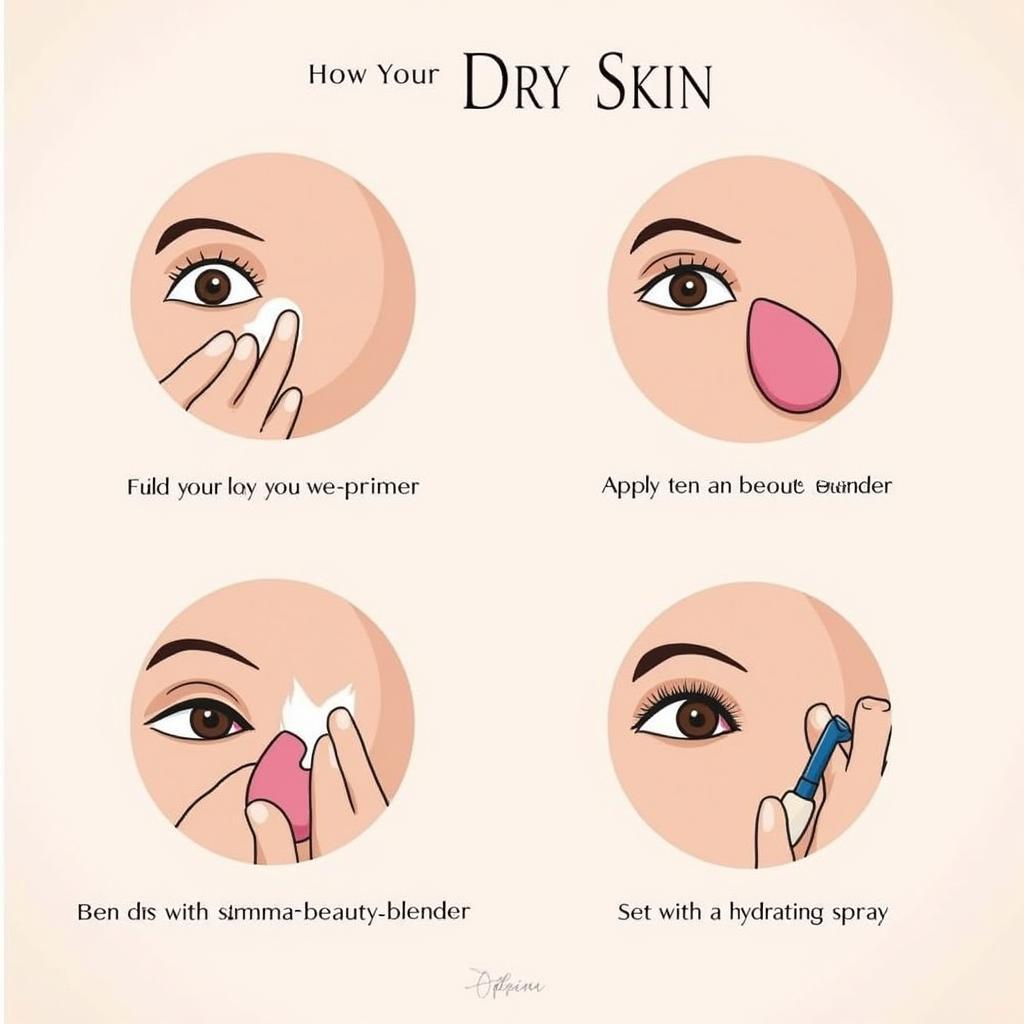 Applying Foundation on Dry Skin