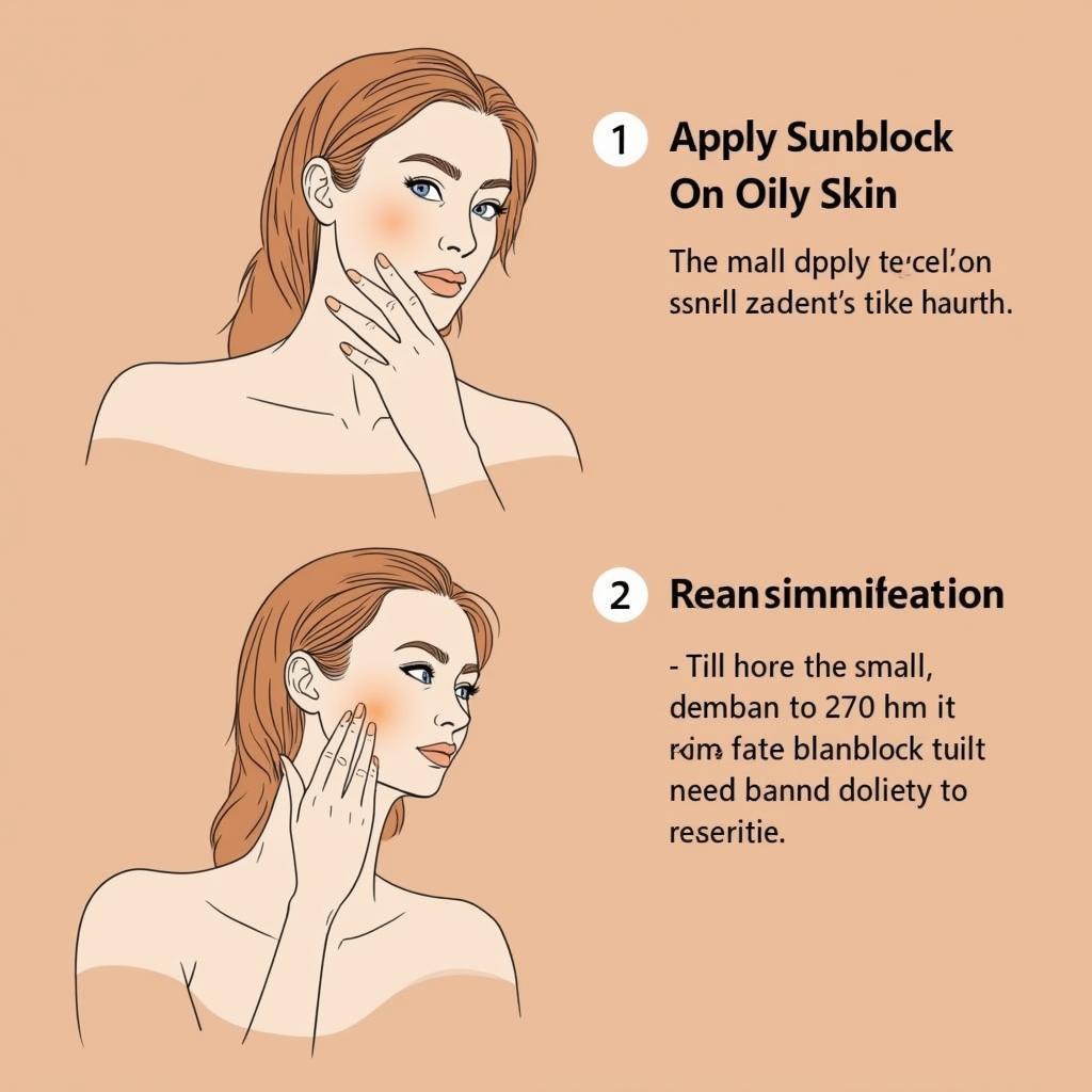 Applying Sunblock on Oily Skin