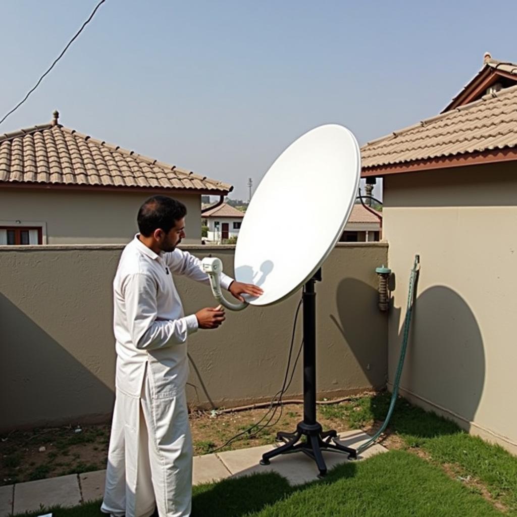 Asiasat 5 Satellite Dish Installation in Pakistan