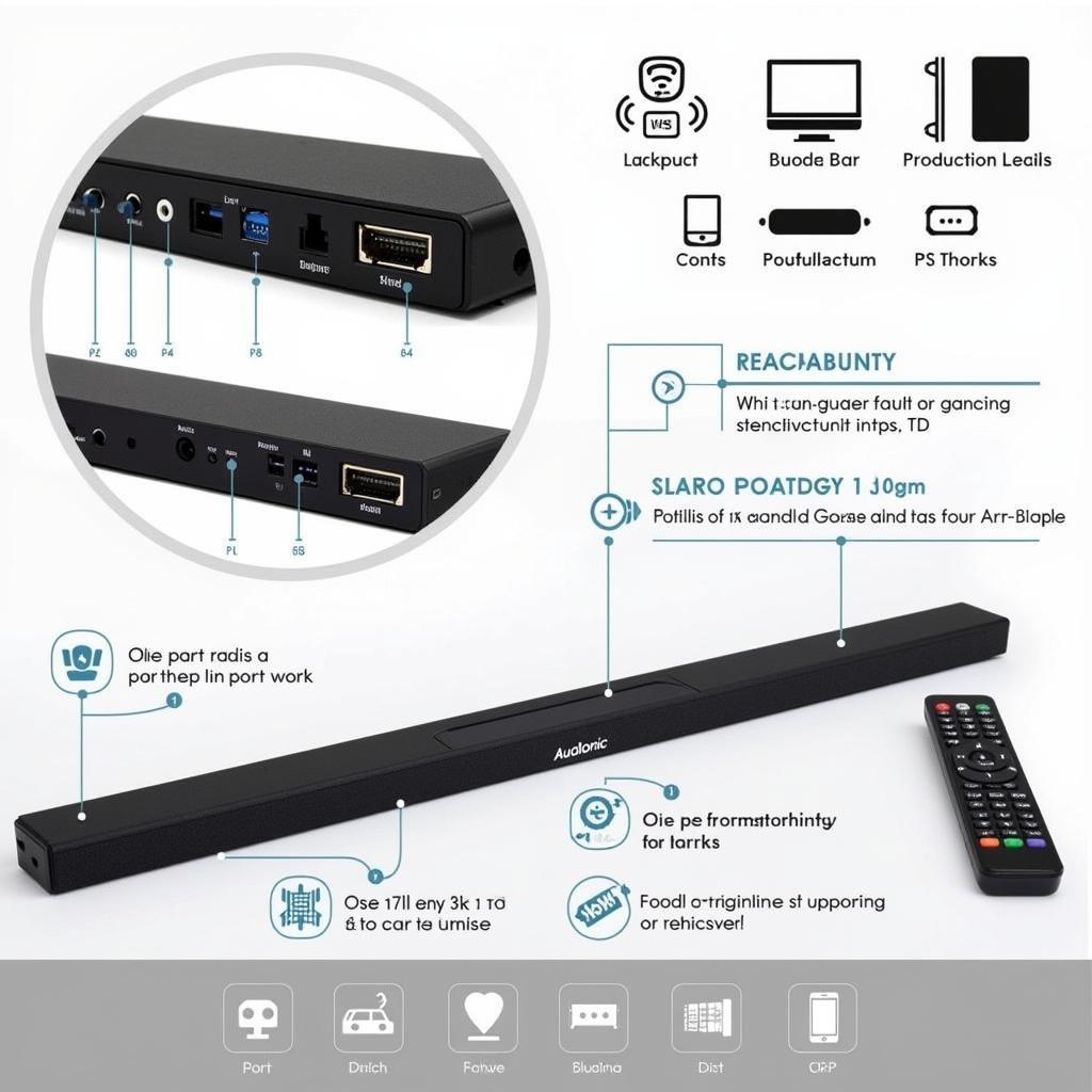 Audionic Sound Bar Features and Connectivity