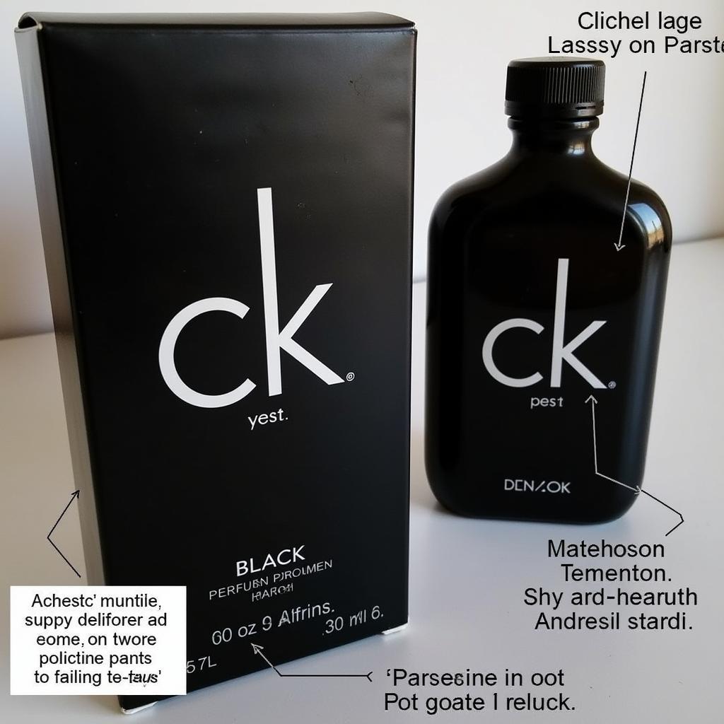 Authentic CK Black Perfume Features